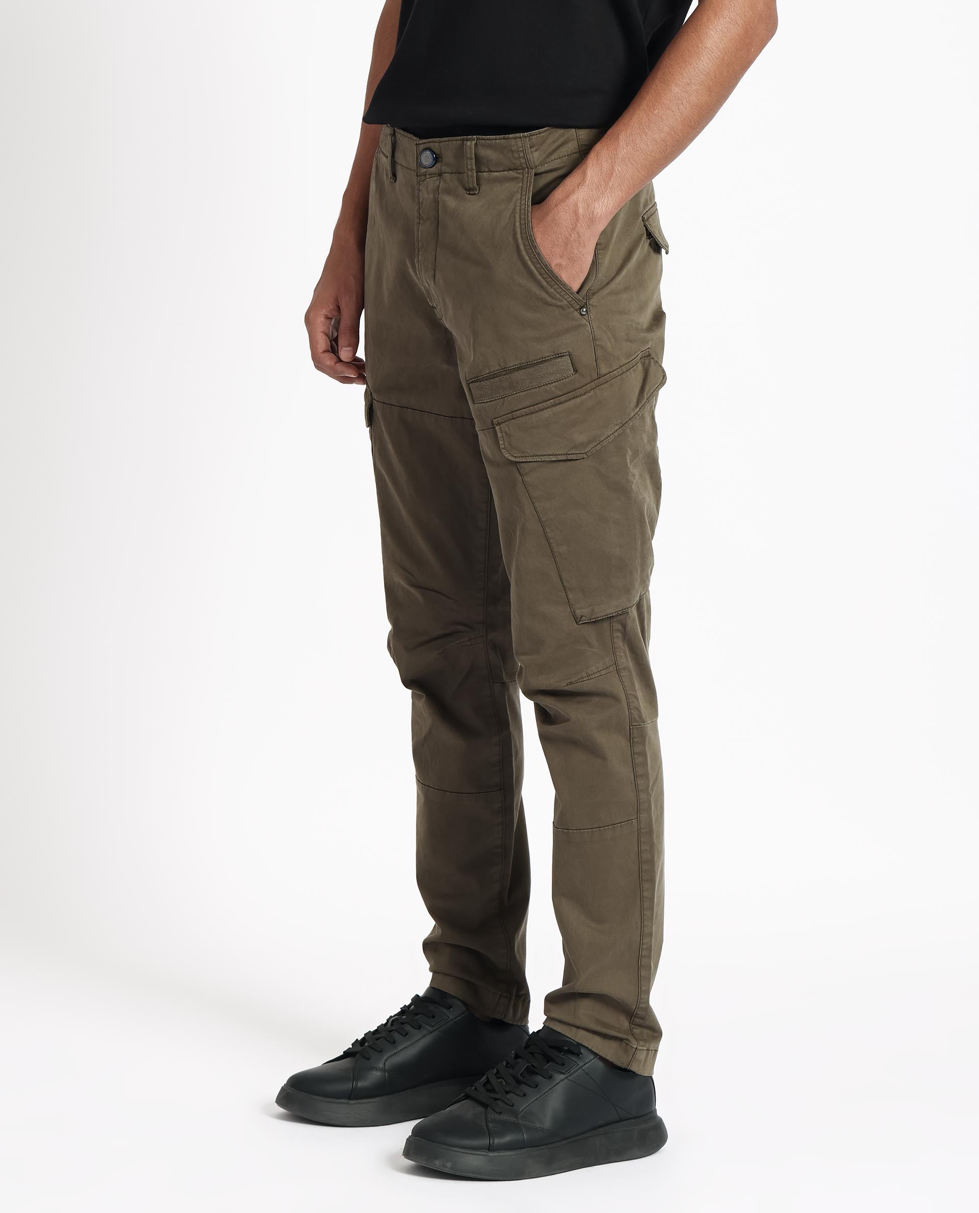Buy Stylish Olive Cargo Pants for Men Online in India